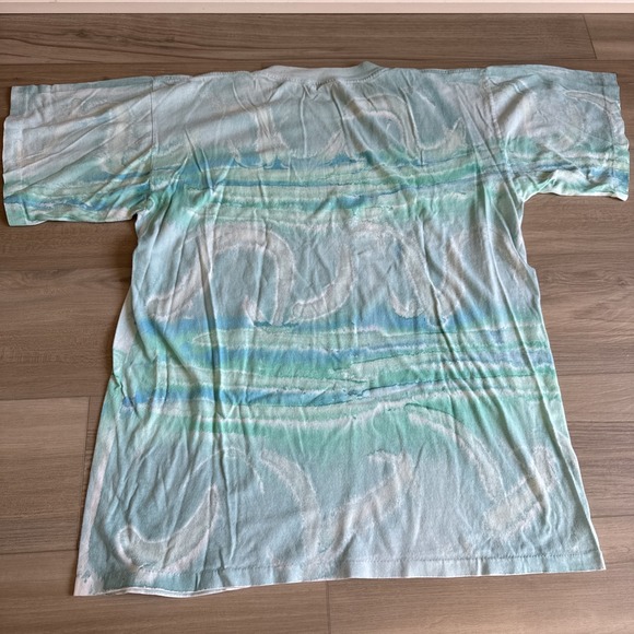 VTG 1994 Deep Sea T's Caribbean T-shirt sz XL All Over Print Single Stitch Fish - Picture 10 of 10